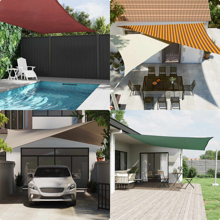 Pânză de umbră Portocalie și maro 8 x 5 m 100% poliester Oxford WALTI