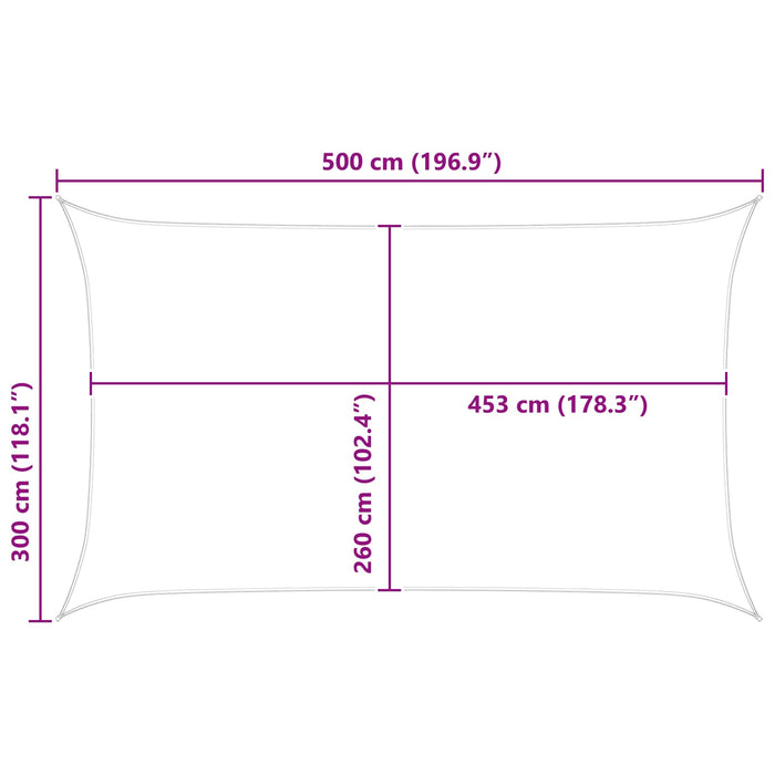 Pânză de umbră Galben și alb 5 x 3 m 100% poliester Oxford WALTI
