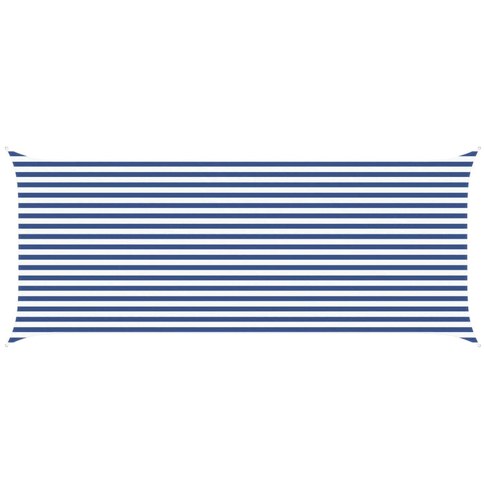 Pânză de umbră Albastru și Alb 6 x 2,5 m 100% poliester Oxford WALTI