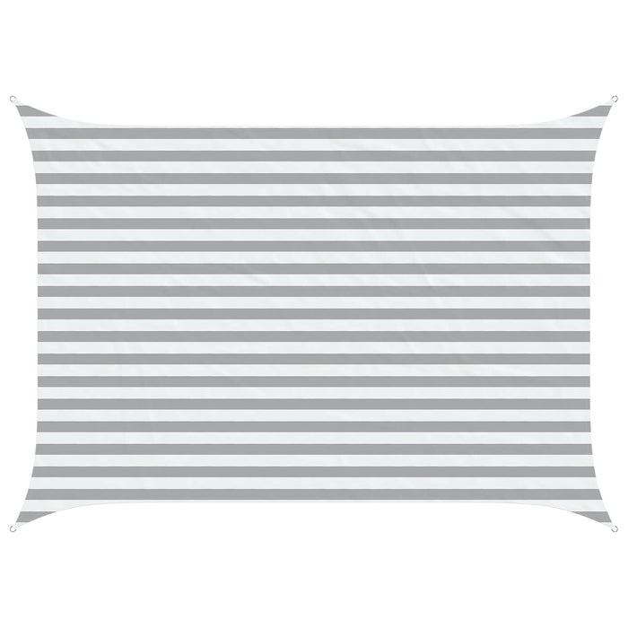 Pânză de umbră Gri deschis și alb. 3,5 x 2,5 m WALTI