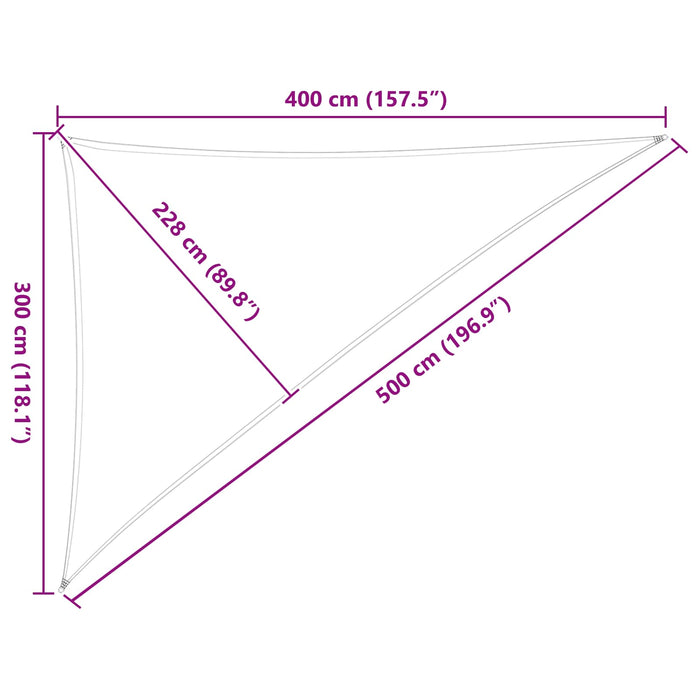 Pânză de umbră Portocalie și maro 3 x 4 x 5 m WALTI