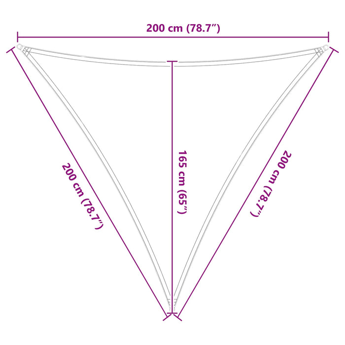 Pânză de umbră Galben și alb 2 x 2 x 2 m 100% poliester Oxford WALTI