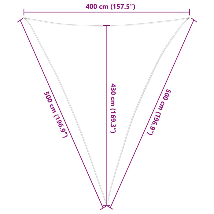 Pânză de umbră Galben și alb 4 x 5 x 5 m 100% poliester Oxford WALTI