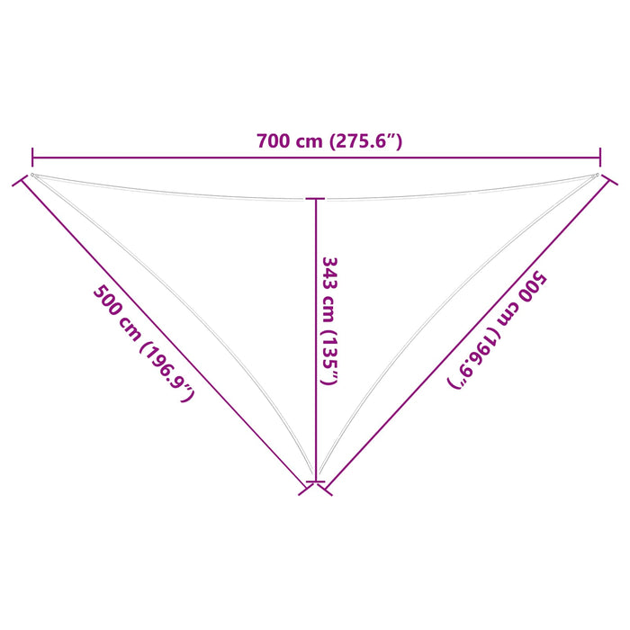 Pânză de umbră Albastru și Alb 7 x 5 x 5 m WALTI