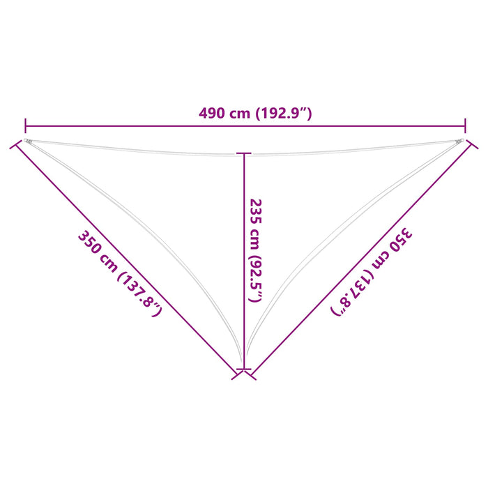Pânză de umbră Albastru și Alb 3,5 x 3,5 x 4,9 m WALTI