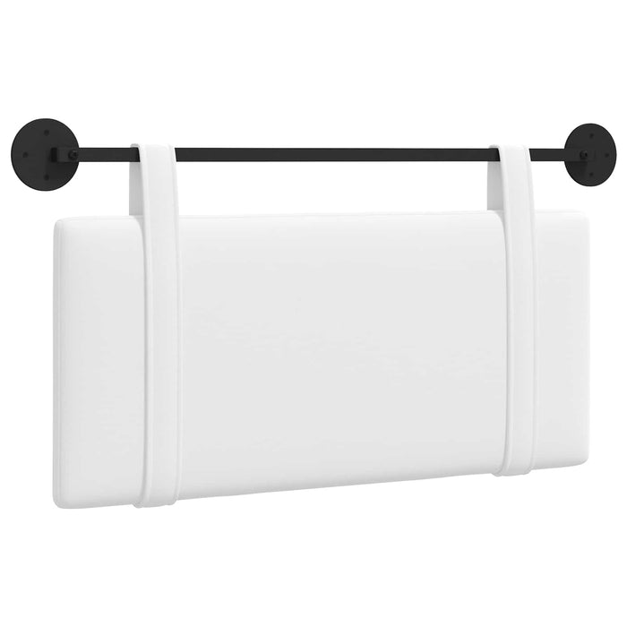 Cap de pat suspendat Pe perete Alb 90 x 55 x 5 cm țesătură - WALTI WALTI