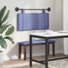 Tăblie de pat suspendată Albastru Jeans Țesătură - WALTI WALTI