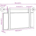 Cap de pat suspendat Pe perete Maro 90 x 55 x 5 cm PU antic - WALTI WALTI