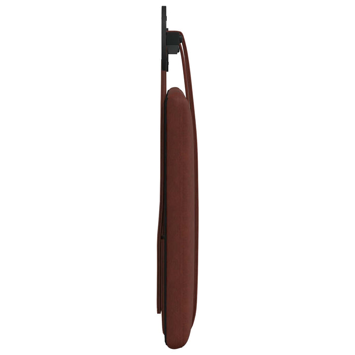 Cap de pat suspendat Simplu Maro Lucios 90 x 55 x 5 cm PU antic - WALTI WALTI