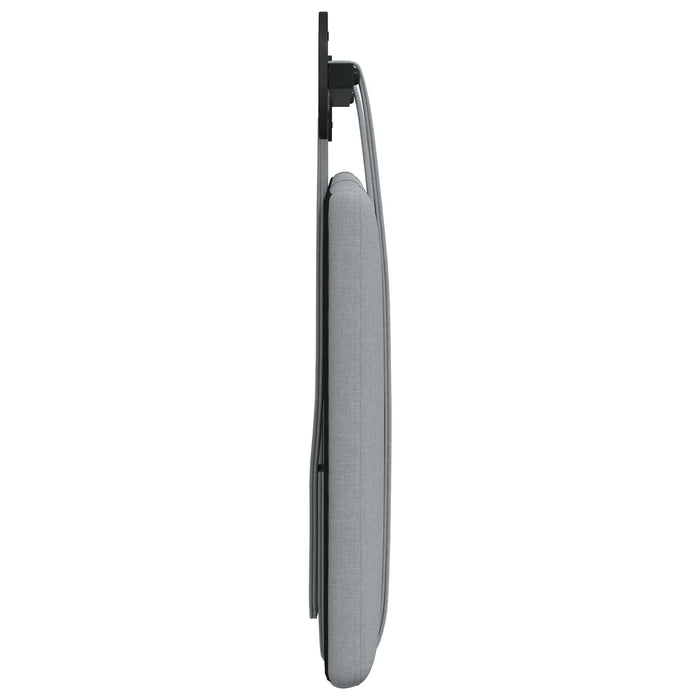 Cap de pat suspendat Gri deschis 100 x 55 x 5 cm țesătură - WALTI WALTI