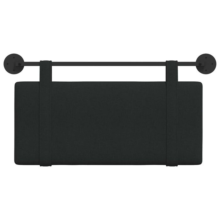 Cap de pat suspendat Pe perete Negru 100 x 55 x 5 cm țesătură - WALTI WALTI