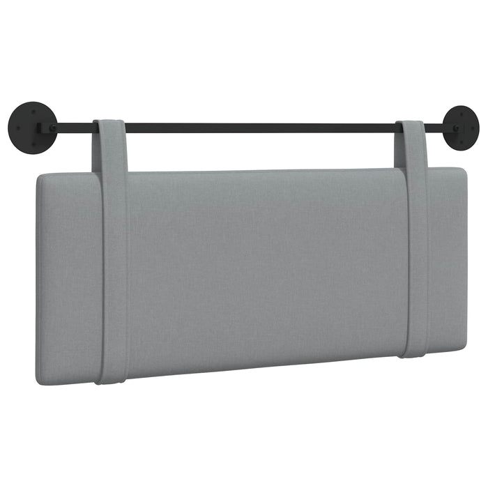 Cap de pat suspendat Gri deschis 110 x 55 x 5 cm țesătură - WALTI WALTI