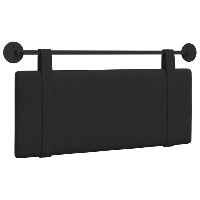 Cap de pat suspendat Pe perete Negru 110 x 55 x 5 cm țesătură - WALTI WALTI