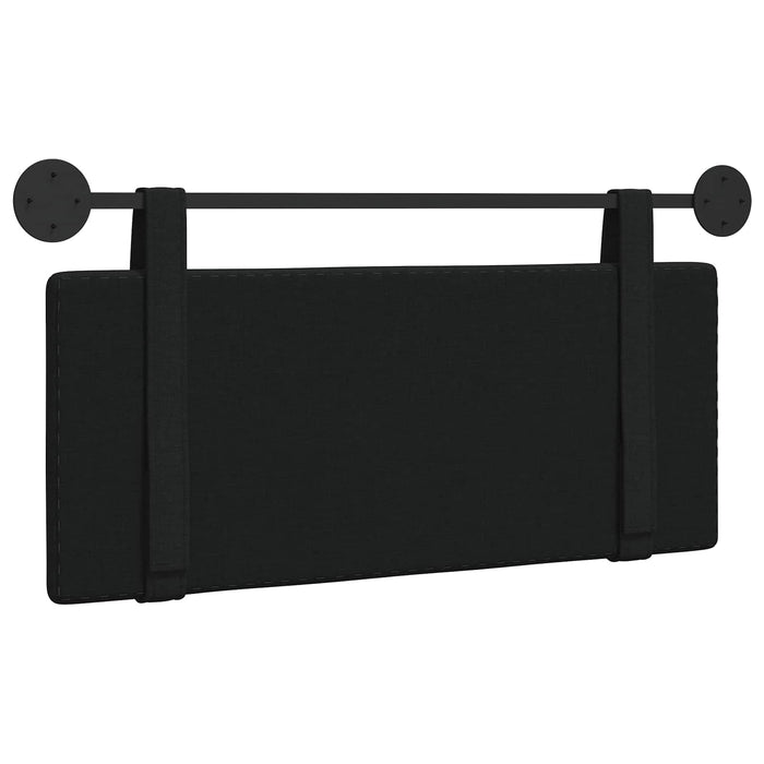 Cap de pat suspendat Pe perete Negru 110 x 55 x 5 cm țesătură - WALTI WALTI
