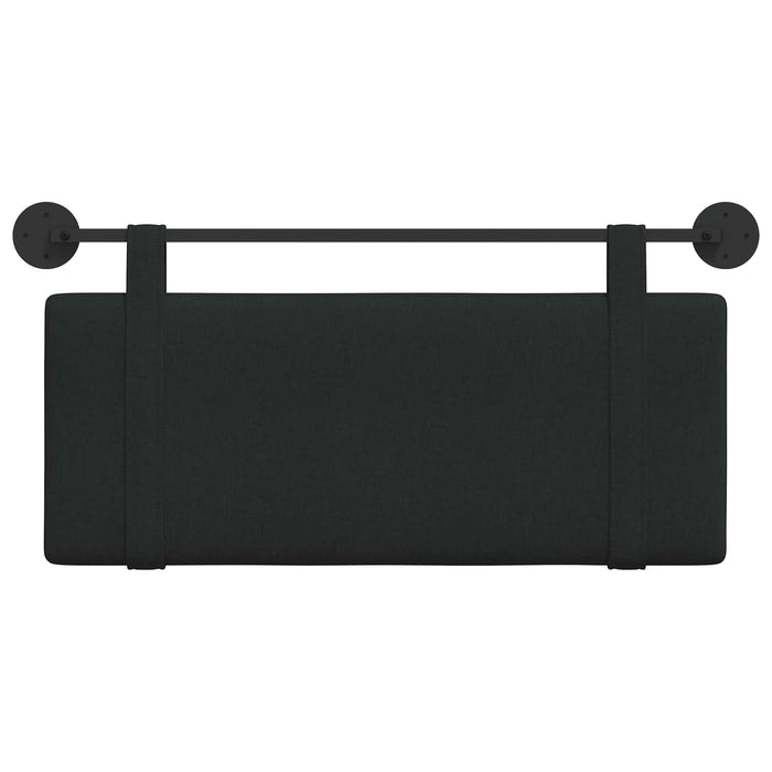 Cap de pat suspendat Pe perete Negru 110 x 55 x 5 cm țesătură - WALTI WALTI