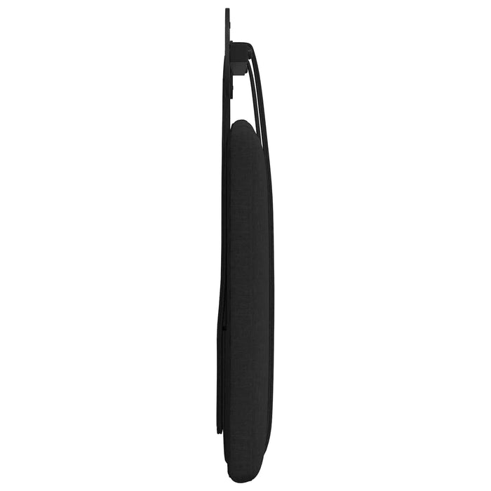 Cap de pat suspendat Pe perete Negru 110 x 55 x 5 cm țesătură - WALTI WALTI