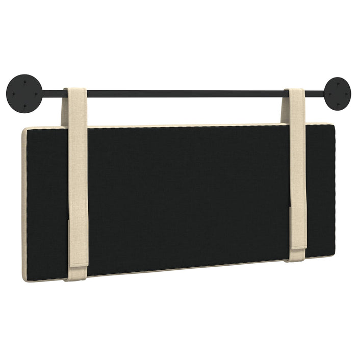 Cap de pat suspendat Pe perete Crem 110 x 55 x 5 cm țesătură - WALTI WALTI