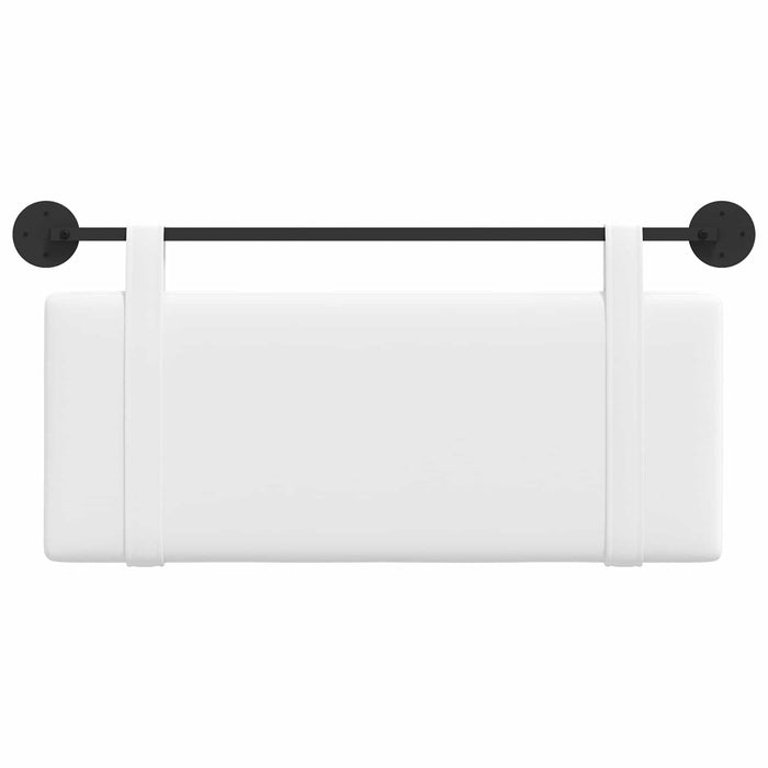 Cap de pat suspendat Pe perete Alb 110 x 55 x 5 cm țesătură - WALTI WALTI