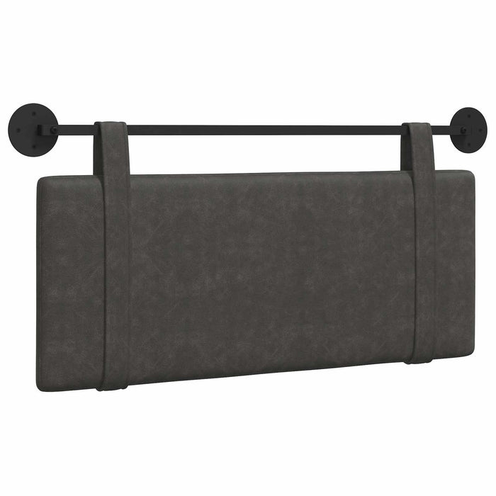 Cap de pat suspendat Pe perete Negru 110 x 55 x 5 cm PU antic - WALTI WALTI
