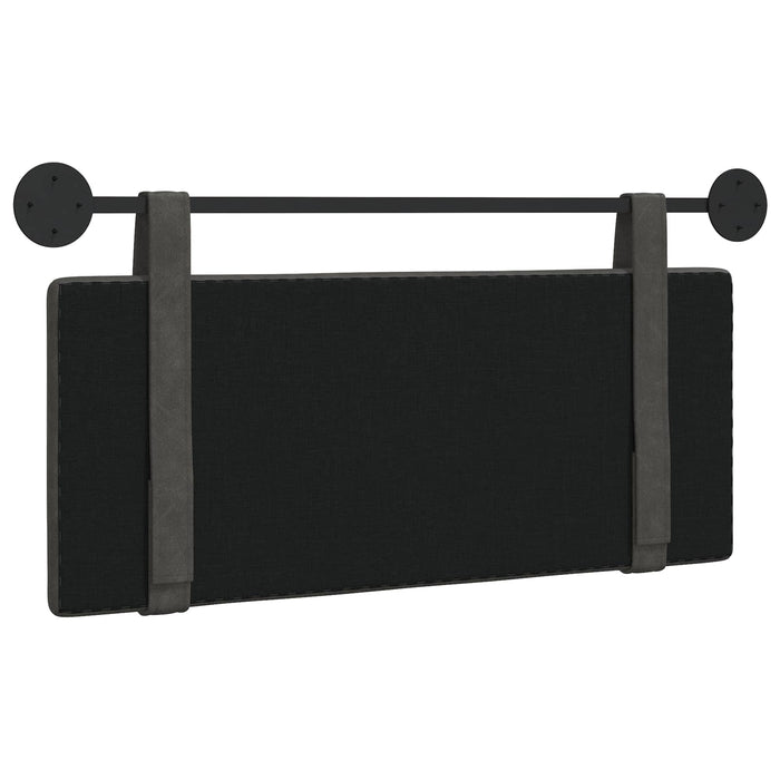 Cap de pat suspendat Pe perete Negru 110 x 55 x 5 cm PU antic - WALTI WALTI