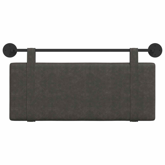 Cap de pat suspendat Pe perete Negru 110 x 55 x 5 cm PU antic - WALTI WALTI