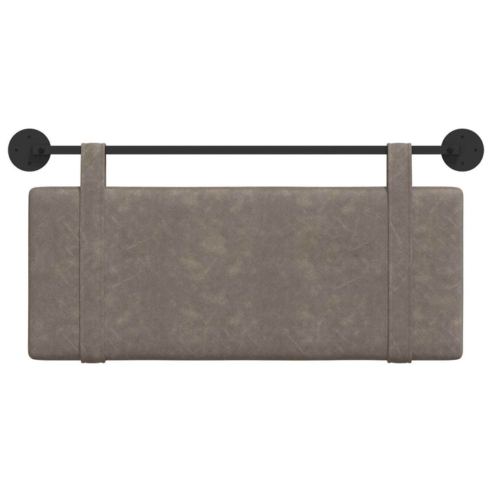 Cap de pat suspendat Pe perete Gri 110 x 55 x 5 cm PU antic - WALTI WALTI