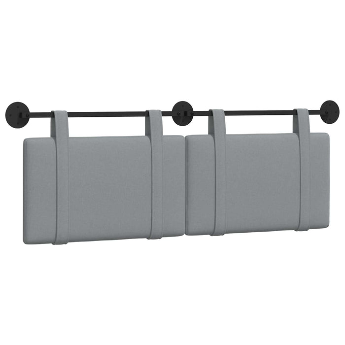 Cap de pat suspendat Gri deschis 130 x 55 x 5 cm țesătură - WALTI WALTI