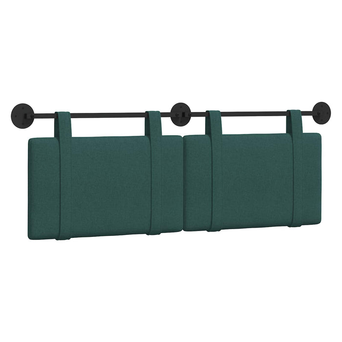 Cap de pat suspendat Verde închis 130 x 55 x 5 cm țesătură - WALTI WALTI