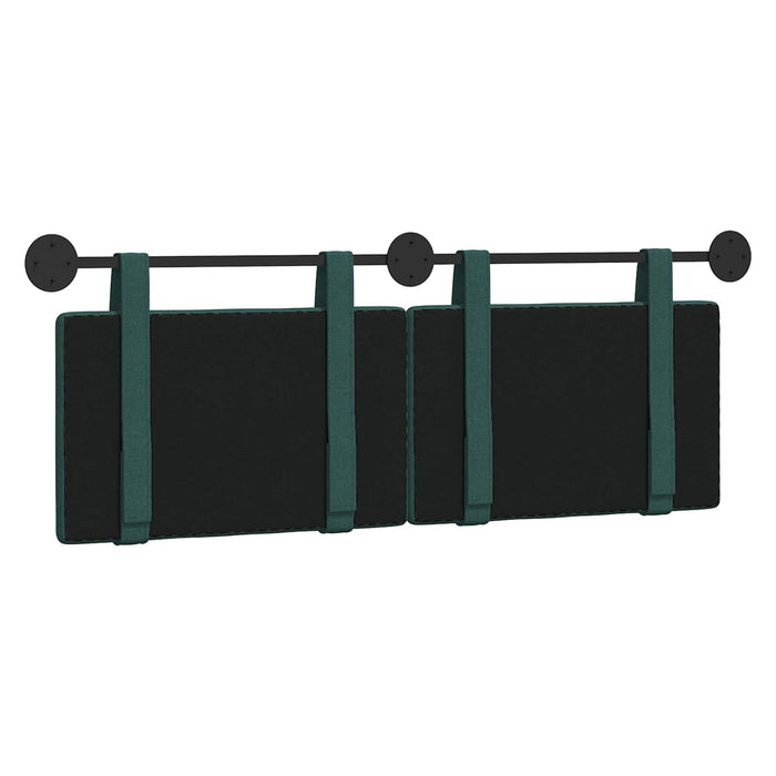 Cap de pat suspendat Verde închis 130 x 55 x 5 cm țesătură - WALTI WALTI
