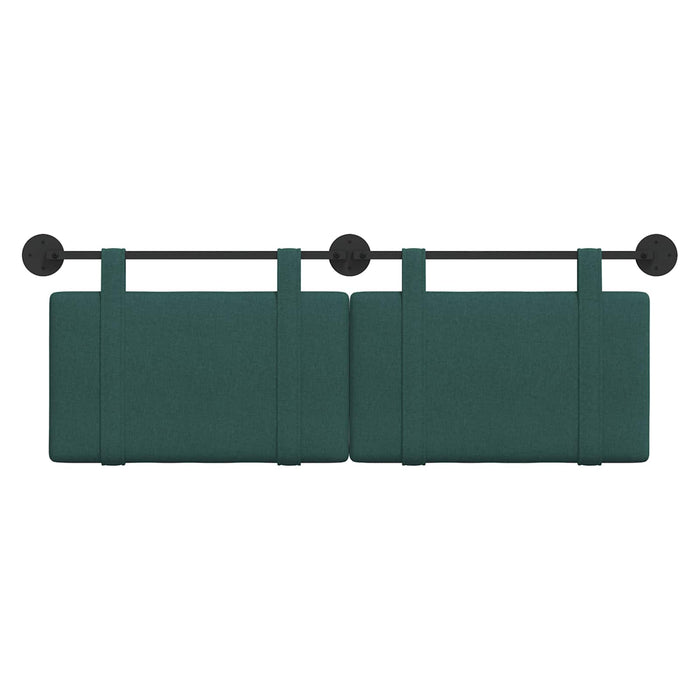 Cap de pat suspendat Verde închis 130 x 55 x 5 cm țesătură - WALTI WALTI