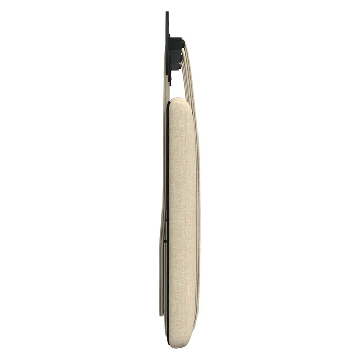 Cap de pat suspendat Pe perete Crem 130 x 55 x 5 cm țesătură - WALTI WALTI