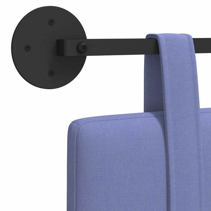 Cap de pat suspendat Albastru Jeans 130 x 55 x 5 cm țesătură - WALTI WALTI