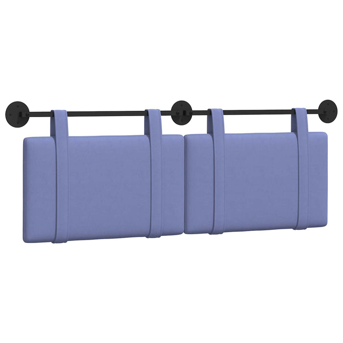 Cap de pat suspendat Albastru Jeans 130 x 55 x 5 cm țesătură - WALTI WALTI
