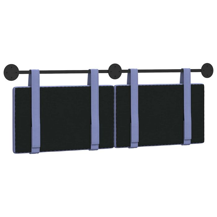 Cap de pat suspendat Albastru Jeans 130 x 55 x 5 cm țesătură - WALTI WALTI