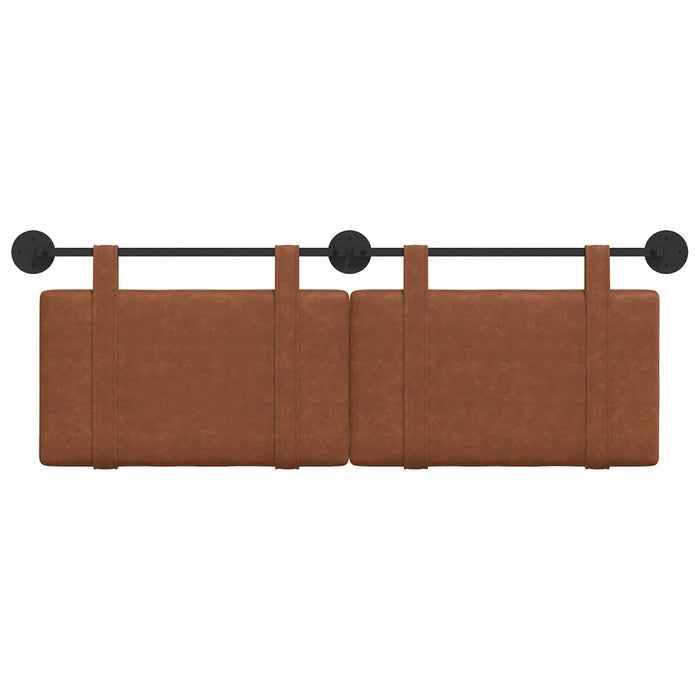 Cap de pat suspendat Pe perete Maro 130 x 55 x 5 cm PU antic - WALTI WALTI