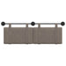 Cap de pat suspendat Pe perete Gri 130 x 55 x 5 cm PU antic - WALTI WALTI