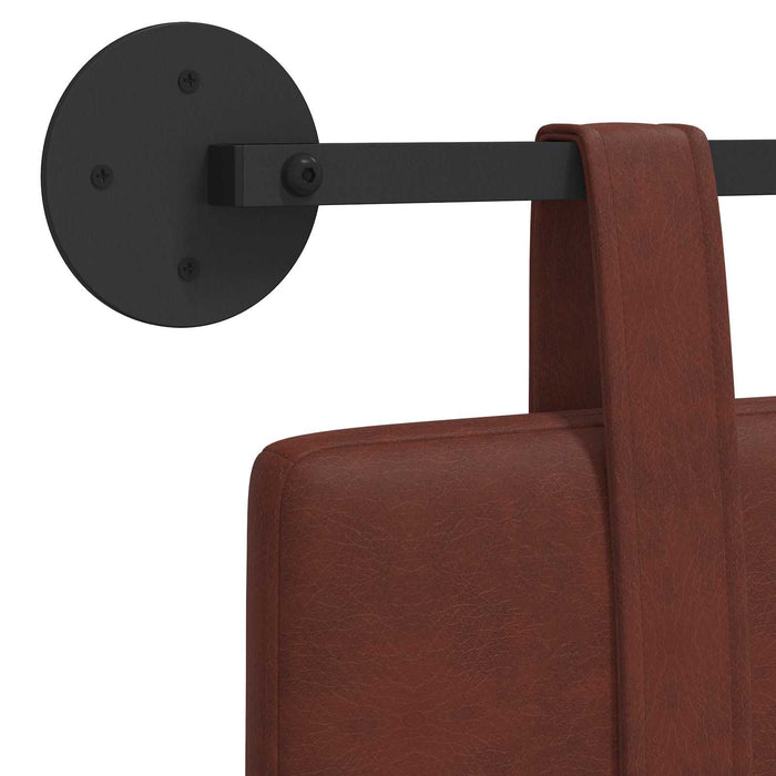 Cap de pat suspendat Maro Lucios 130 x 55 x 5 cm PU antic - WALTI WALTI