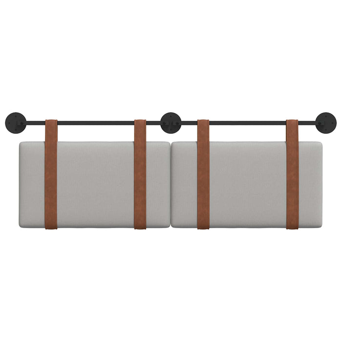 Cap de pat suspendat Simplu Gri nori 130 x 55 x 5 cm PU antic - WALTI WALTI