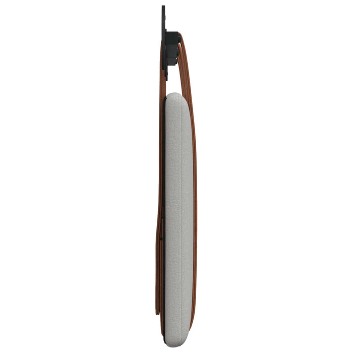 Cap de pat suspendat Simplu Gri nori 130 x 55 x 5 cm PU antic - WALTI WALTI