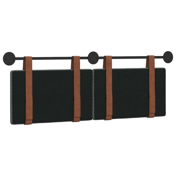 Cap de pat suspendat Simplu Gri închis 130 x 55 x 5 cm PU antic - WALTI WALTI