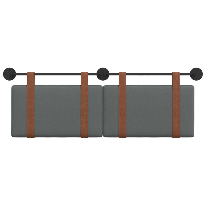Cap de pat suspendat Simplu Gri închis 130 x 55 x 5 cm PU antic - WALTI WALTI