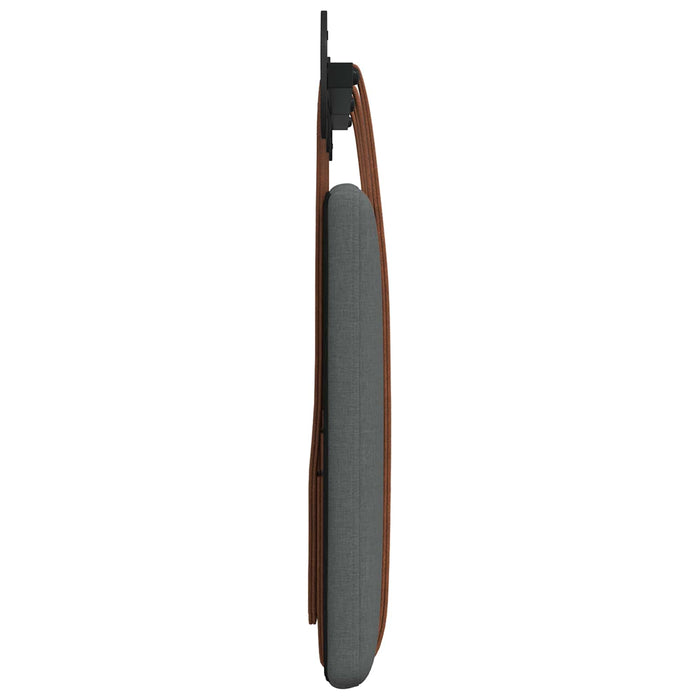 Cap de pat suspendat Simplu Gri închis 130 x 55 x 5 cm PU antic - WALTI WALTI