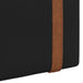 Cap de pat suspendat Pe perete Negru 130 x 55 x 5 cm PU antic - WALTI WALTI