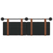 Cap de pat suspendat Pe perete Negru 130 x 55 x 5 cm PU antic - WALTI WALTI