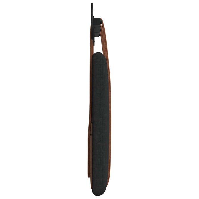 Cap de pat suspendat Pe perete Negru 130 x 55 x 5 cm PU antic - WALTI WALTI