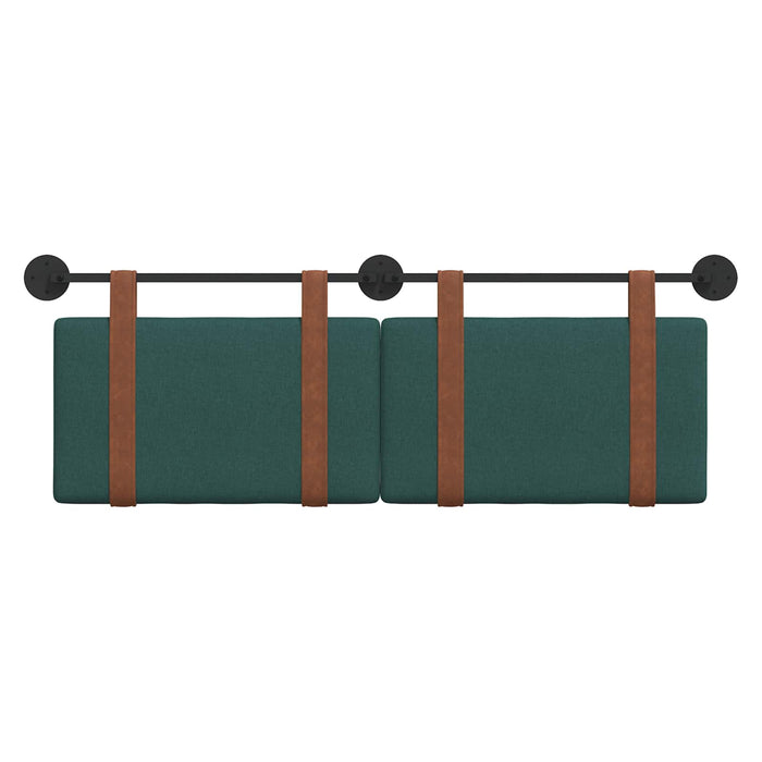 Cap de pat suspendat Verde închis 130 x 55 x 5 cm PU antic - WALTI WALTI