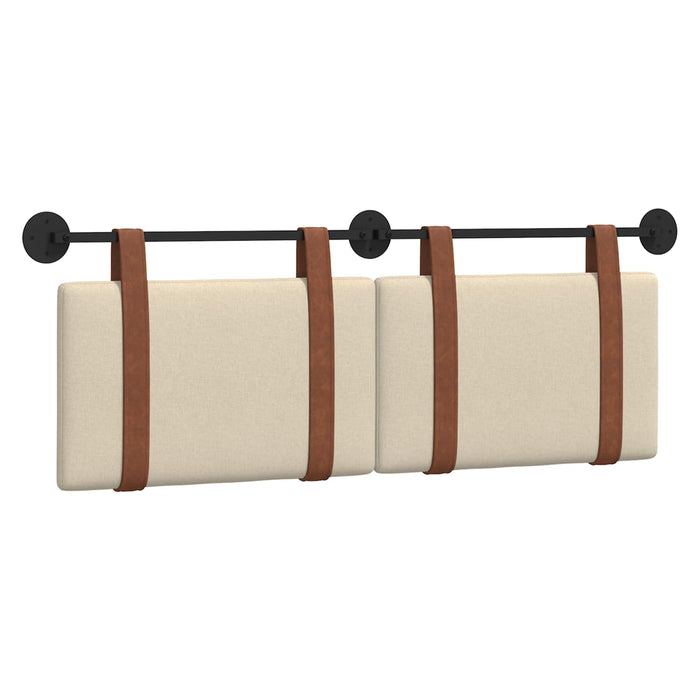 Cap de pat suspendat Pe perete Crem 130 x 55 x 5 cm PU antic - WALTI WALTI