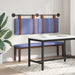 Cap de pat suspendat Albastru Jeans 130 x 55 x 5 cm PU antic - WALTI WALTI