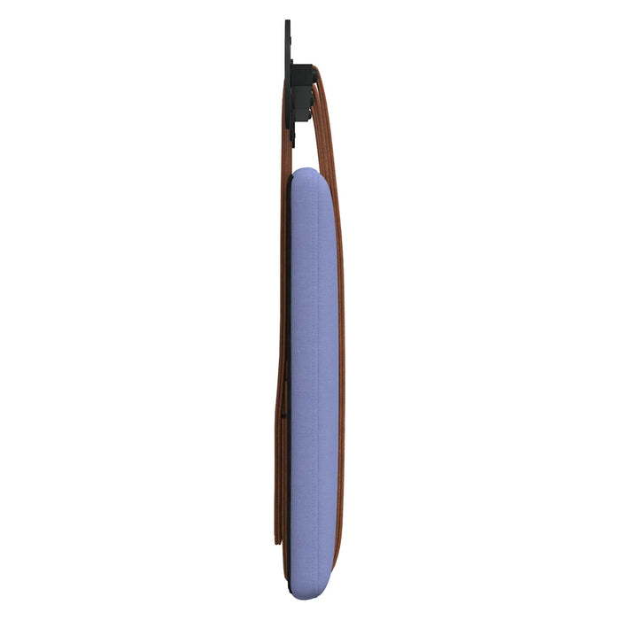 Cap de pat suspendat Albastru Jeans 130 x 55 x 5 cm PU antic - WALTI WALTI