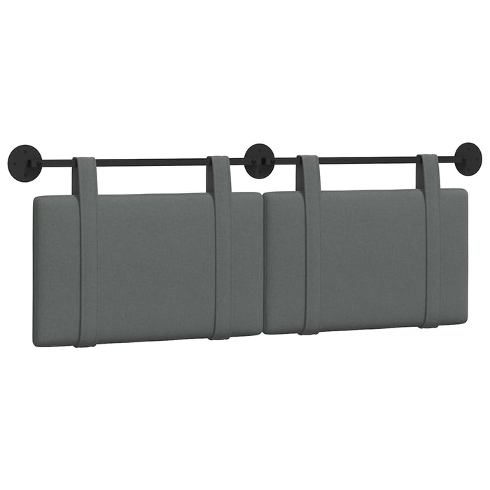 Cap de pat suspendat Simplu Gri închis 150 x 55 x 5 cm țesătură - WALTI WALTI